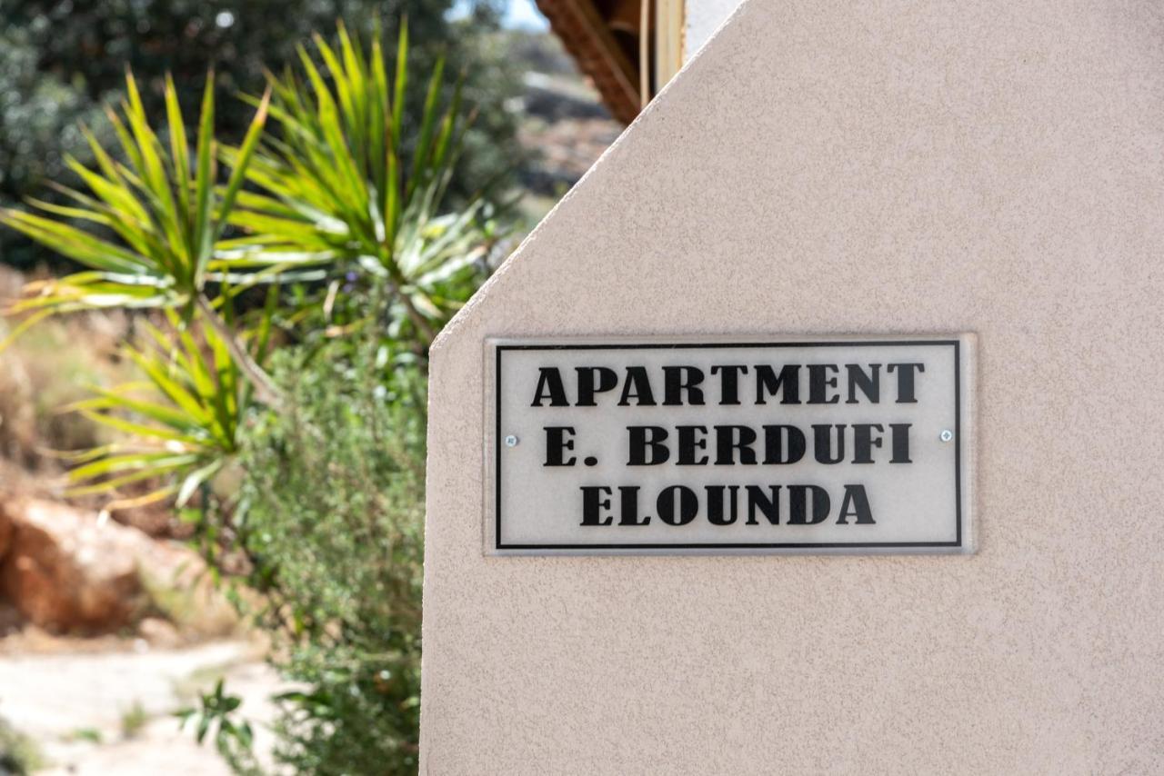 E.Berdufi Apartament Sea View Elounda Esterno foto